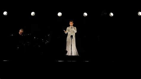 celine dion prada|celine dion opening ceremony.